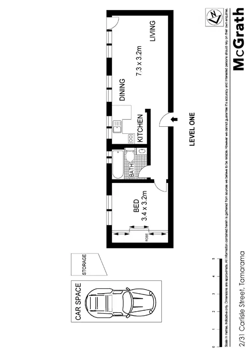 Floorplan of Homely apartment listing, 2/31 Carlisle Street, Tamarama NSW 2026