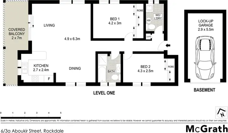 Floorplan of Homely apartment listing, 6/3A Aboukir Street, Rockdale NSW 2216