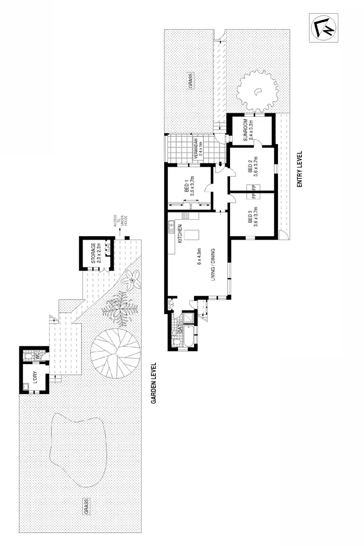 Floorplan of Homely house listing, 36 Denning Street, South Coogee NSW 2034