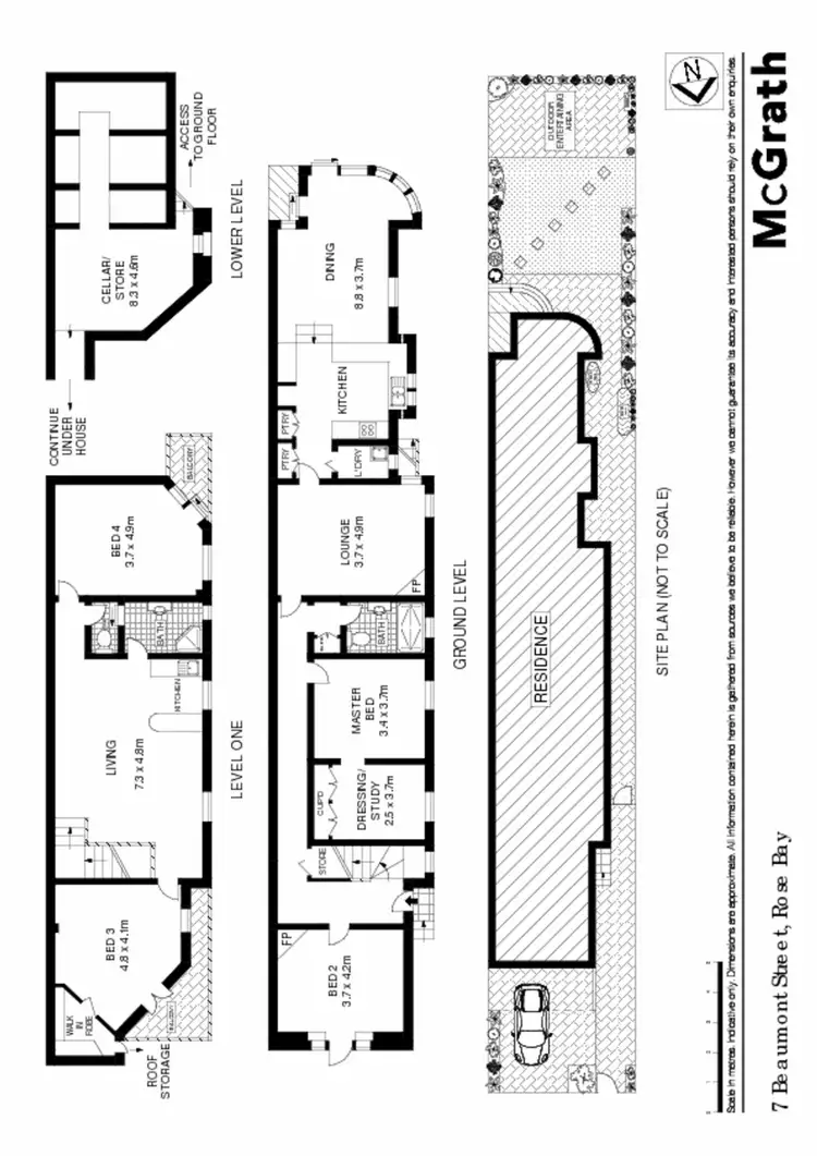 Floorplan of Homely house listing, 7 Beaumont Street, Rose Bay NSW 2029