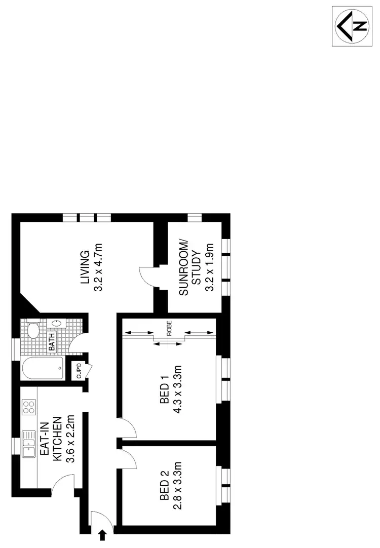Floorplan of Homely house listing, 2A Strickland Street, Rose Bay NSW 2029