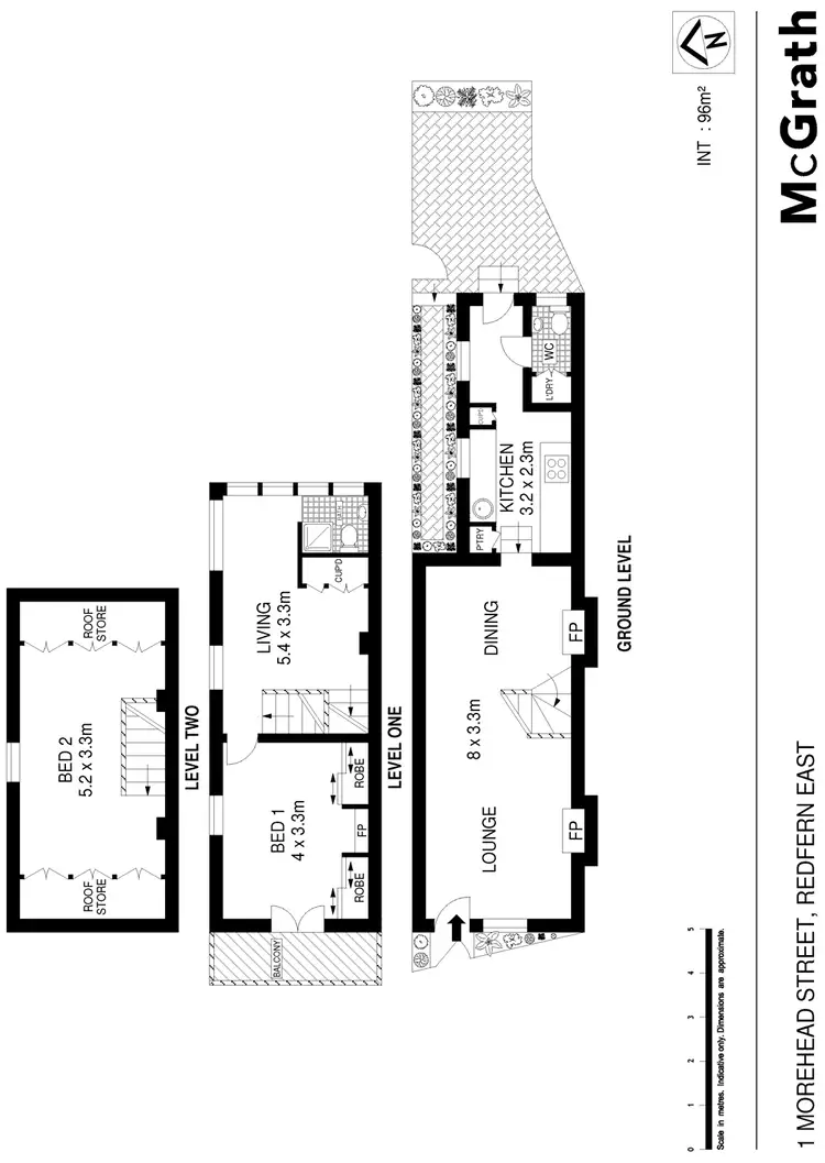 Floorplan of Homely apartment listing, 1 Morehead Street, Redfern NSW 2016