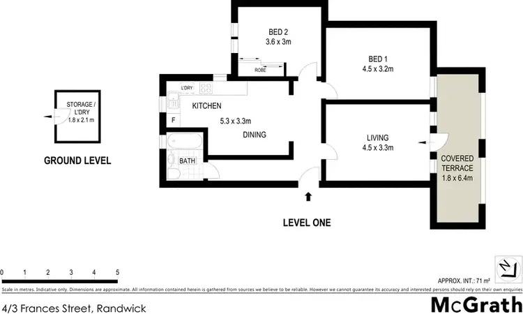 Floorplan of Homely apartment listing, 4/3 Frances Street, Randwick NSW 2031