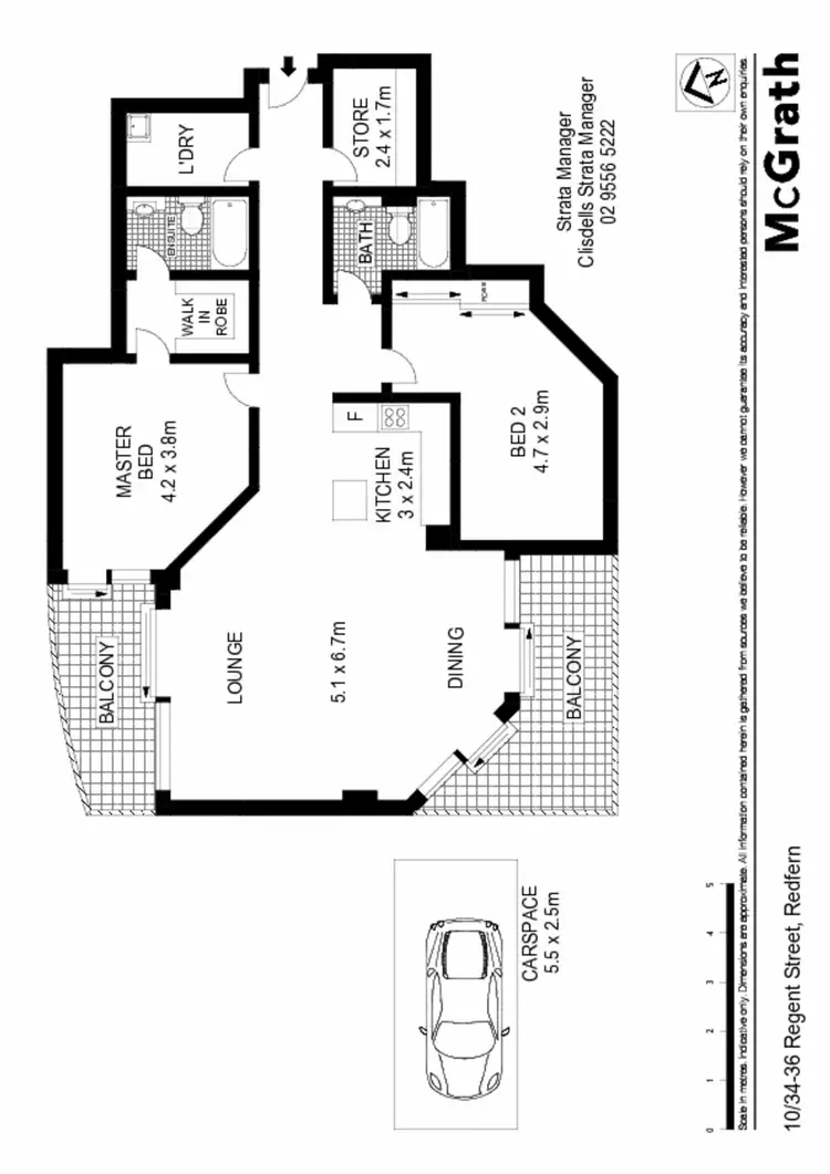 Floorplan of Homely apartment listing, 10/34 Regent Street, Redfern NSW 2016