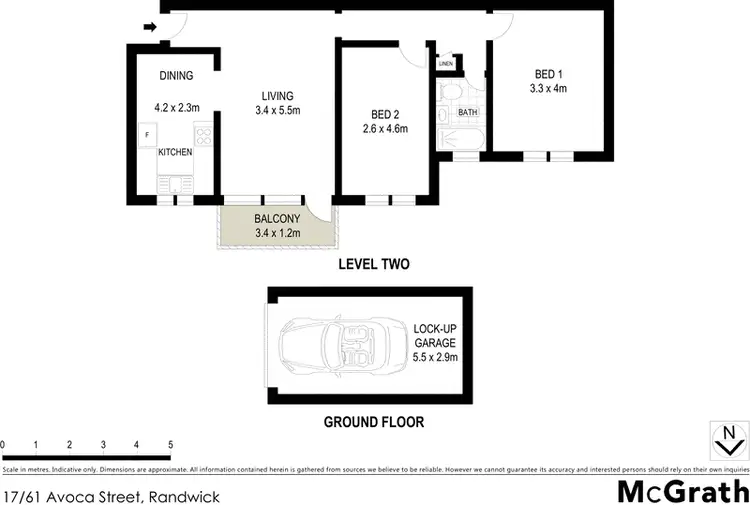 Floorplan of Homely apartment listing, 17/61 Avoca Street, Randwick NSW 2031