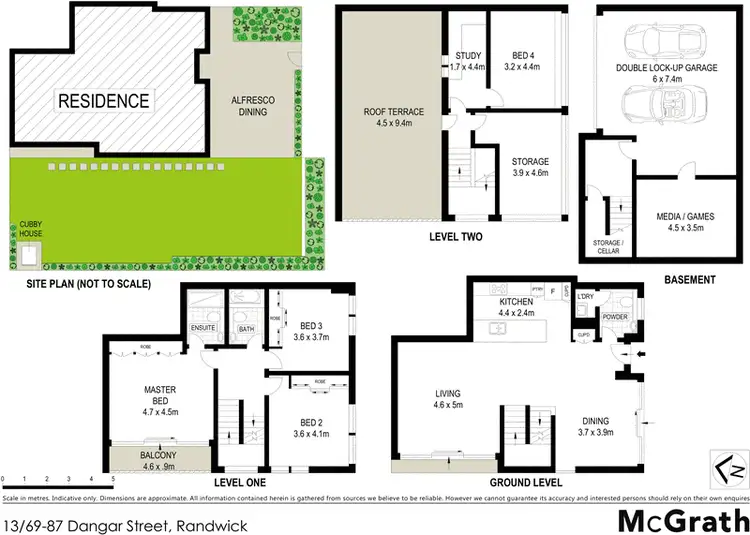 Floorplan of Homely townhouse listing, 13/69 Dangar Street, Randwick NSW 2031