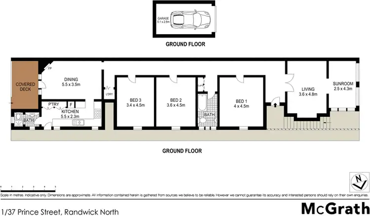 Floorplan of Homely apartment listing, 1/37 Prince Street, Randwick NSW 2031