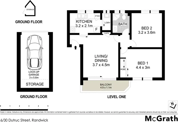 Floorplan of Homely apartment listing, 6/30 Dutruc Street, Randwick NSW 2031