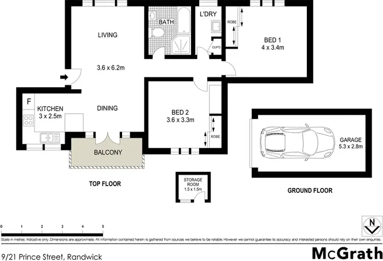 Floorplan of Homely apartment listing, 9/21 Prince Street, Randwick NSW 2031