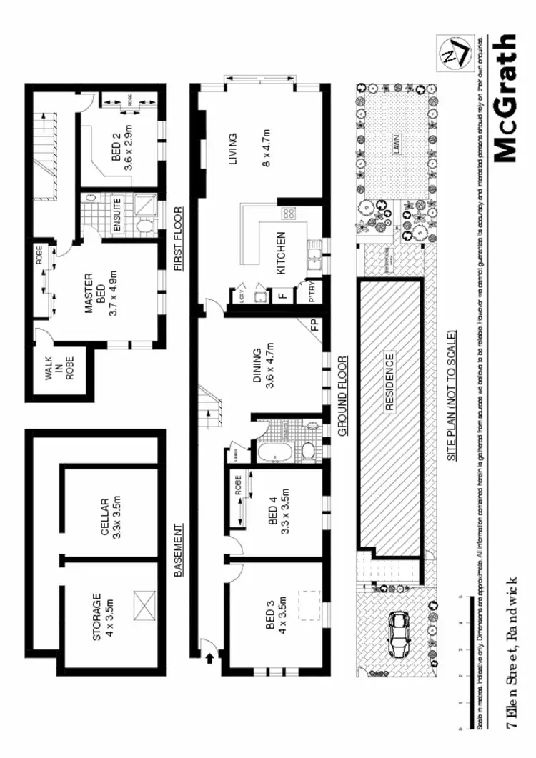 Floorplan of Homely house listing, 7 Ellen Street, Randwick NSW 2031