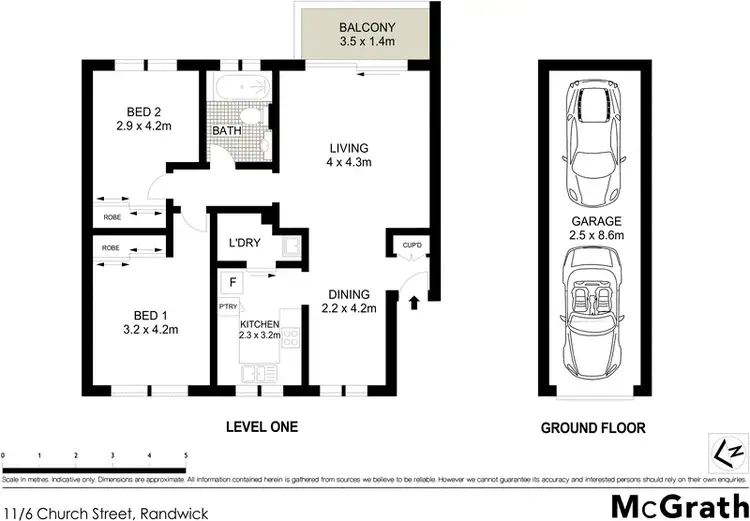 Floorplan of Homely apartment listing, 11/6 Church Street, Randwick NSW 2031