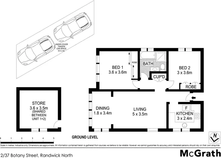 Floorplan of Homely apartment listing, 2/37 Botany Street, Randwick NSW 2031