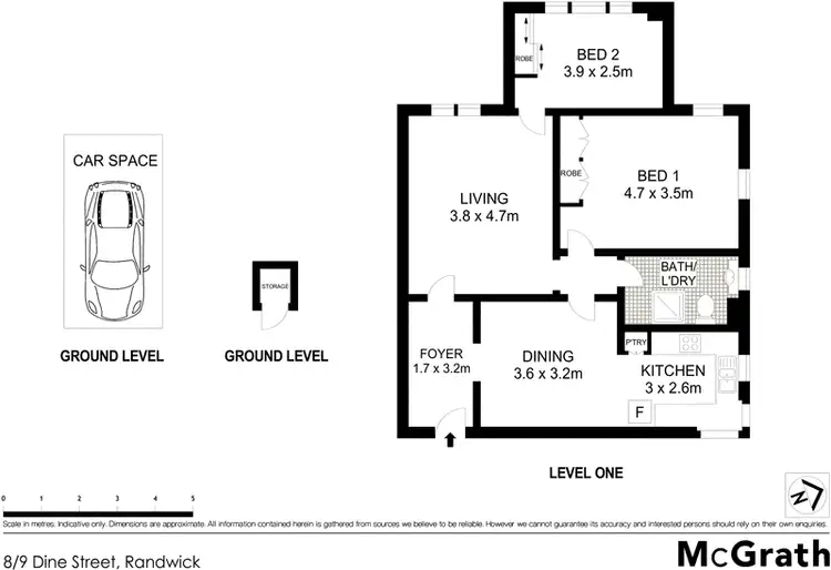 Floorplan of Homely apartment listing, 8/9 Dine Street, Randwick NSW 2031