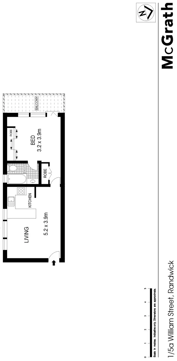 Floorplan of Homely apartment listing, 1/5A William Street, Randwick NSW 2031