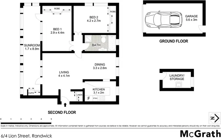 Floorplan of Homely apartment listing, 6/4 Lion Street, Randwick NSW 2031