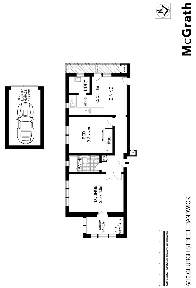 Floorplan of Homely apartment listing, 6/16 Church Street, Randwick NSW 2031
