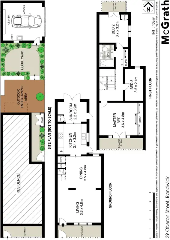 Floorplan of Homely house listing, 39 Oberon Street, Randwick NSW 2031