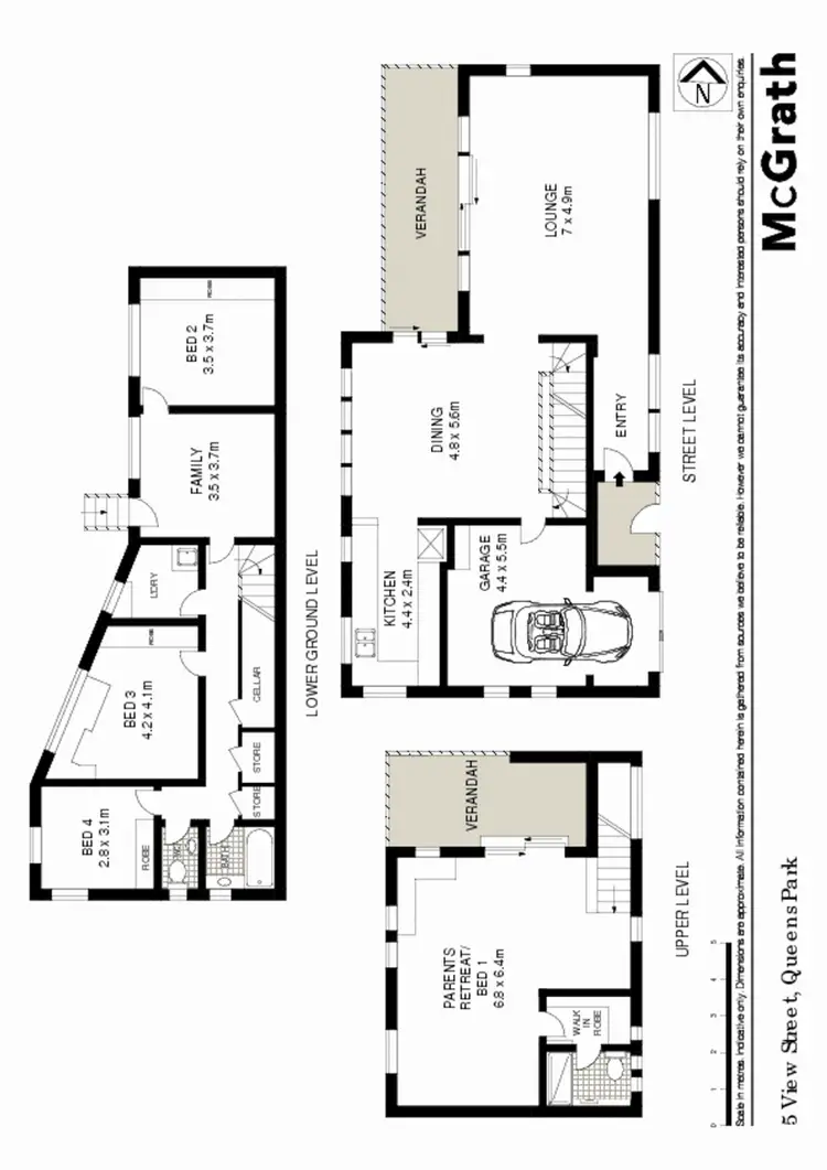 Floorplan of Homely house listing, 5 View Street, Queens Park NSW 2022