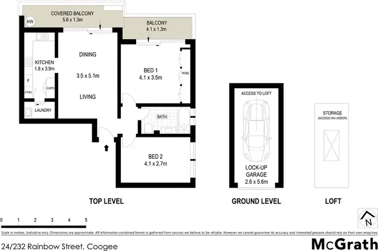 Floorplan of Homely apartment listing, 24/232 Rainbow Street, Coogee NSW 2034
