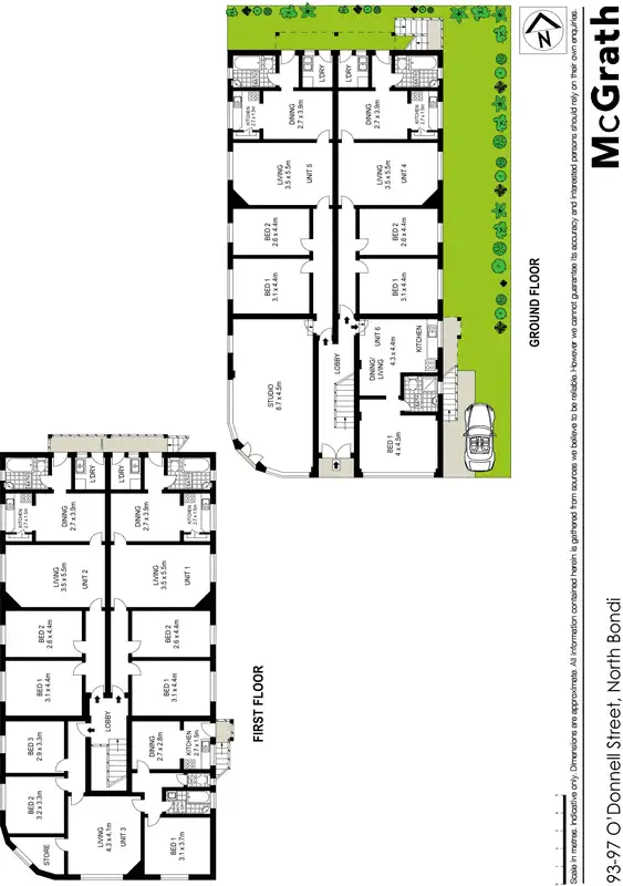 Floorplan of Homely apartment listing, 93-97 O'Donnell Street, North Bondi NSW 2026