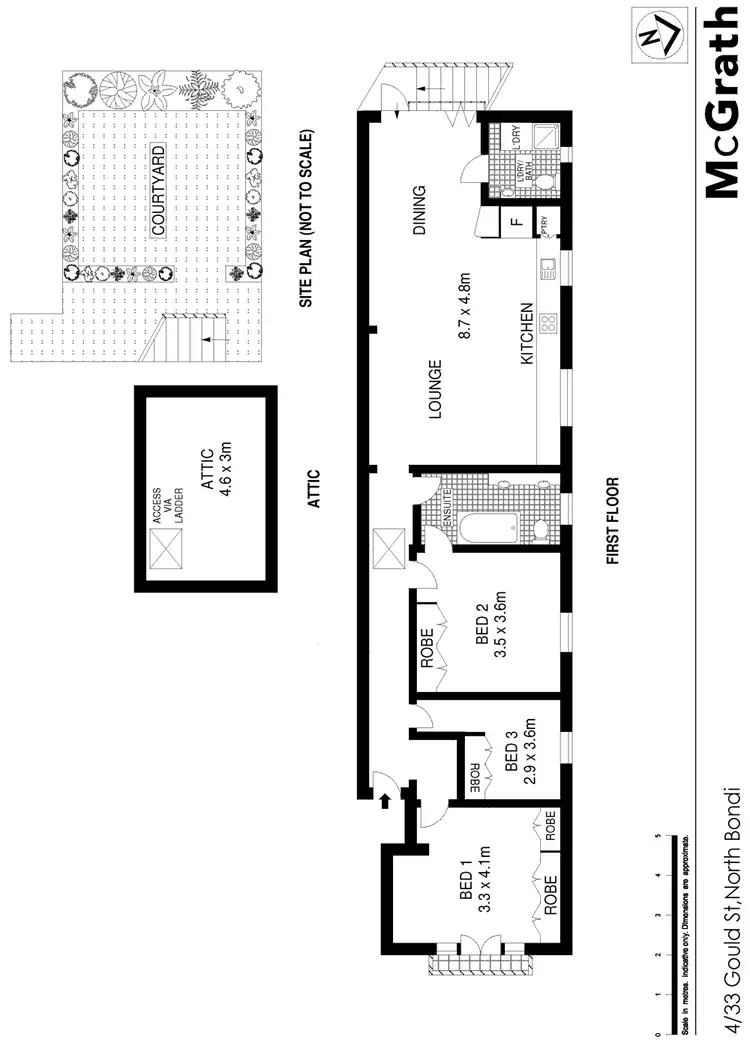 Floorplan of Homely apartment listing, 4/33 Gould Street, North Bondi NSW 2026