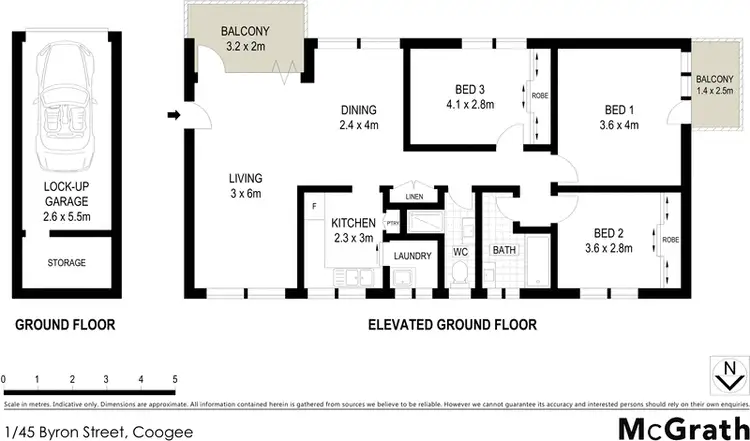 Floorplan of Homely apartment listing, 1/45 Byron Street, Coogee NSW 2034