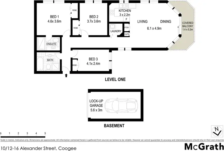 Floorplan of Homely apartment listing, 10/12 Alexander Street, Coogee NSW 2034