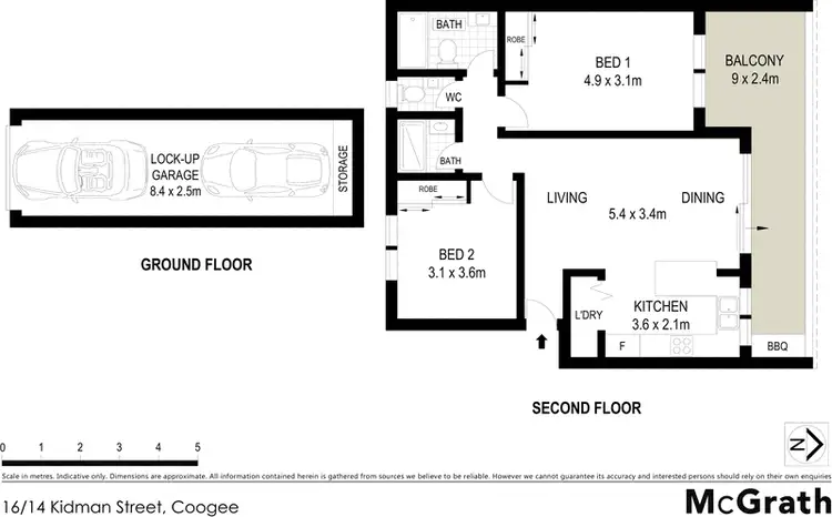 Floorplan of Homely apartment listing, 16/14 Kidman Street, Coogee NSW 2034
