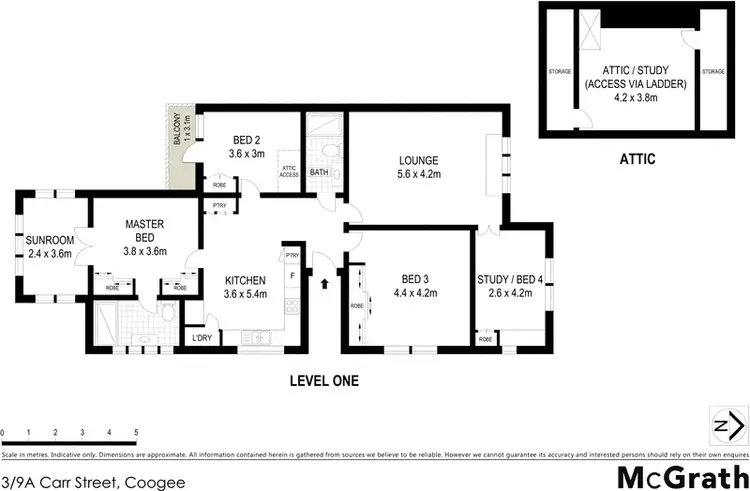 Floorplan of Homely apartment listing, 3/9A Carr Street, Coogee NSW 2034