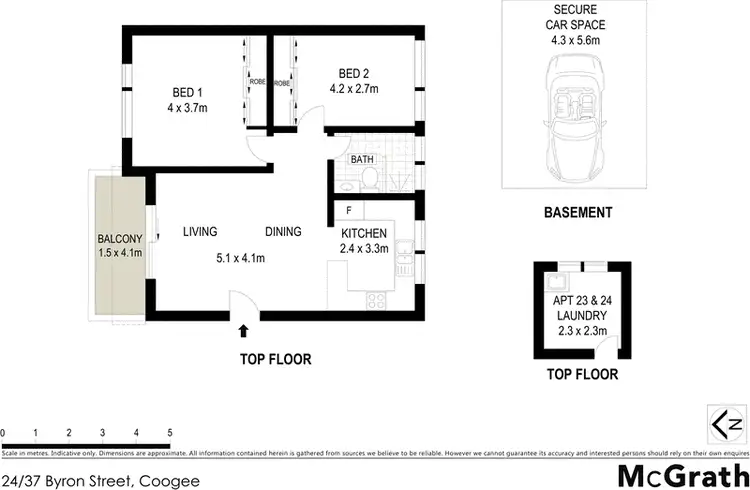 Floorplan of Homely apartment listing, 24/37 Byron Street, Coogee NSW 2034