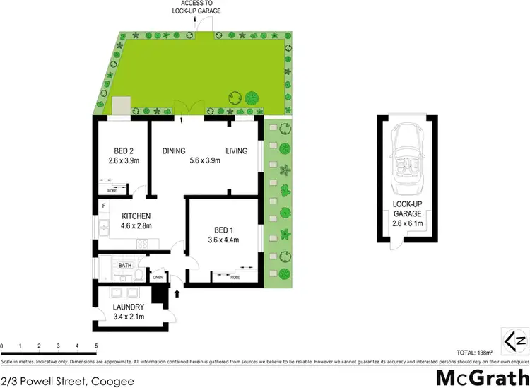 Floorplan of Homely apartment listing, 2/3 Powell Street, Coogee NSW 2034