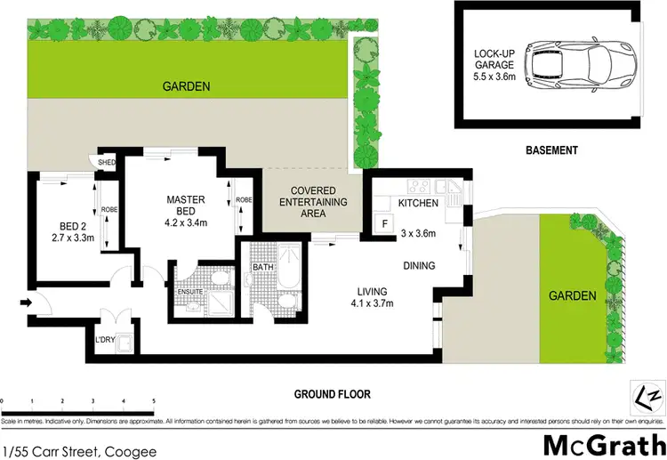 Floorplan of Homely apartment listing, 1/55 Carr Street, Coogee NSW 2034