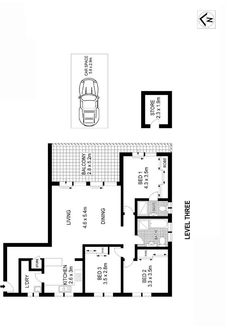 Floorplan of Homely apartment listing, 17/28 Boronia Street, Kensington NSW 2033