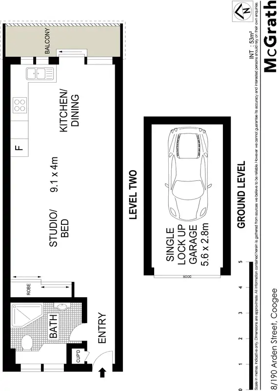 Floorplan of Homely apartment listing, 8/190 Arden Street, Coogee NSW 2034