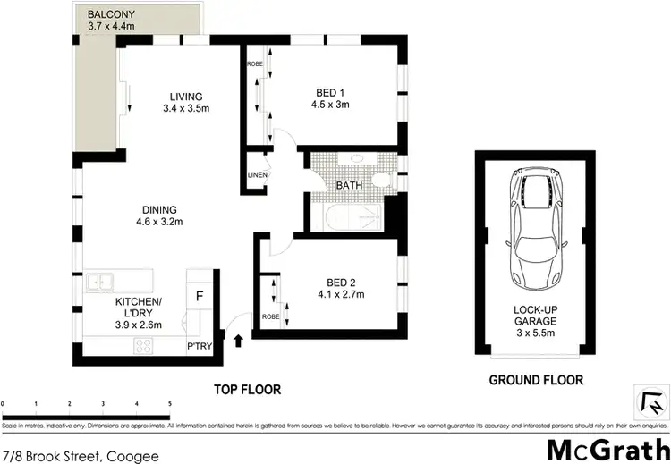 Floorplan of Homely apartment listing, 7/8 Brook Street, Coogee NSW 2034