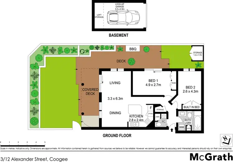 Floorplan of Homely apartment listing, 3/12 Alexander Street, Coogee NSW 2034