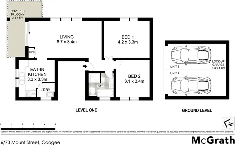 Floorplan of Homely apartment listing, 6/73 Mount Street, Coogee NSW 2034