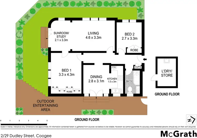 Floorplan of Homely apartment listing, 2/29 Dudley Street, Coogee NSW 2034