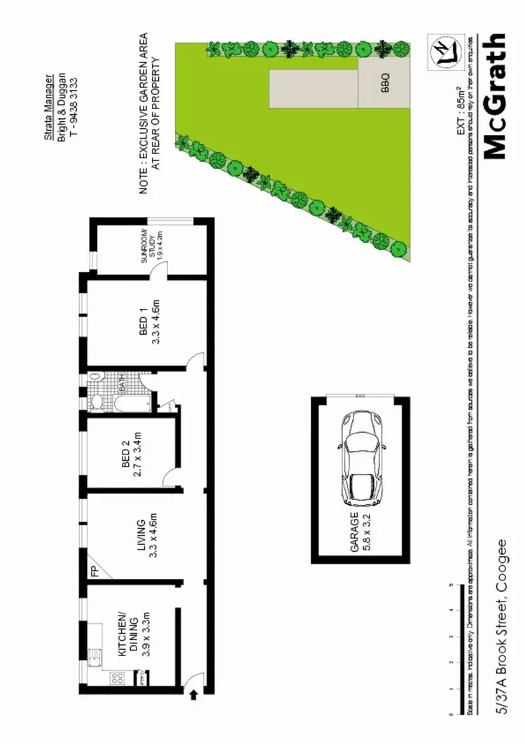 Floorplan of Homely apartment listing, 5/37A Brook Street, Coogee NSW 2034