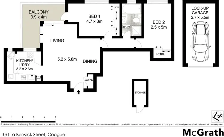 Floorplan of Homely apartment listing, 10/11A Berwick Street, Coogee NSW 2034