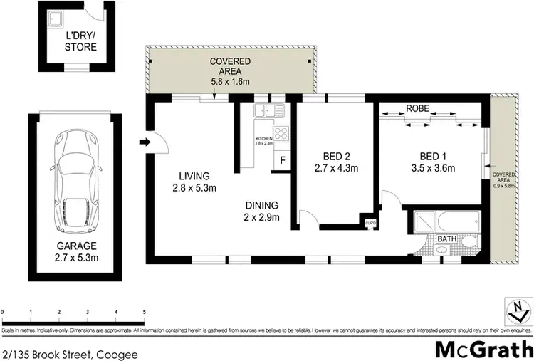 Floorplan of Homely apartment listing, 2/135 Brook Street, Coogee NSW 2034