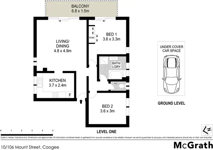 Floorplan of Homely apartment listing, 10/106 Mount Street, Coogee NSW 2034