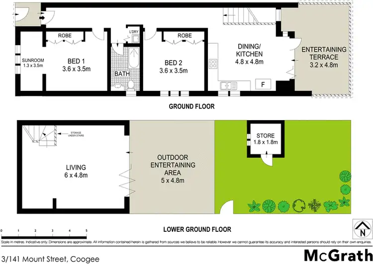 Floorplan of Homely apartment listing, 3/141 Mount Street, Coogee NSW 2034