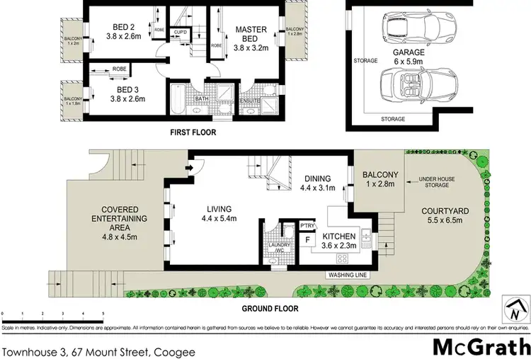 Floorplan of Homely apartment listing, 3/67 Mount Street, Coogee NSW 2034