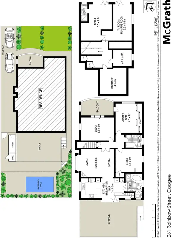 Floorplan of Homely house listing, 261 Rainbow Street, Coogee NSW 2034