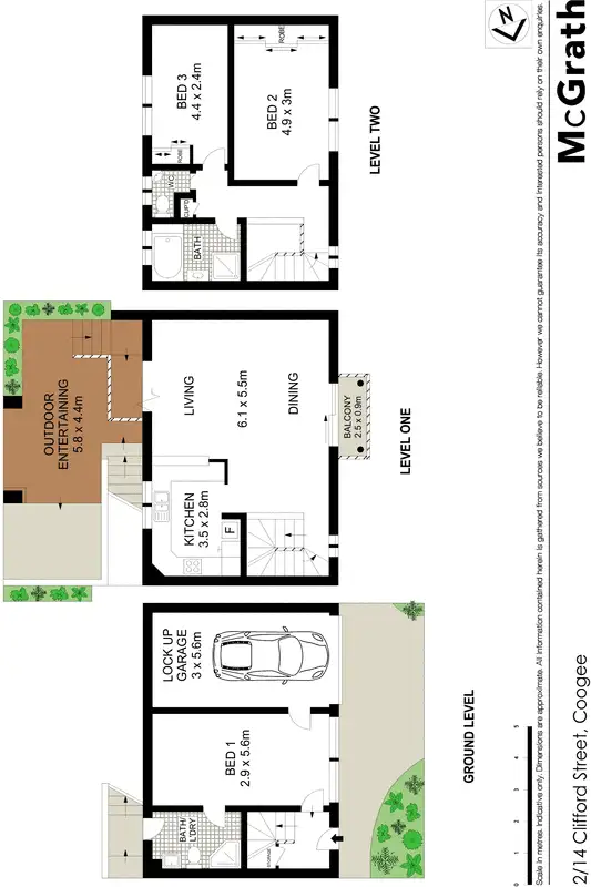 Floorplan of Homely house listing, 2/14 Clifford Street, Coogee NSW 2034