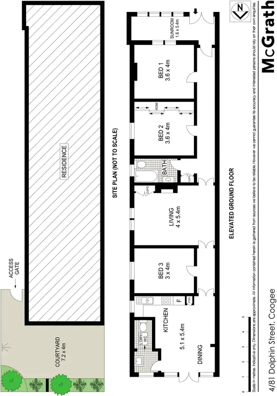 Floorplan of Homely apartment listing, 4/81 Dolphin Street, Coogee NSW 2034