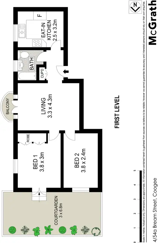 Floorplan of Homely apartment listing, 4/54A Bream Street, Coogee NSW 2034