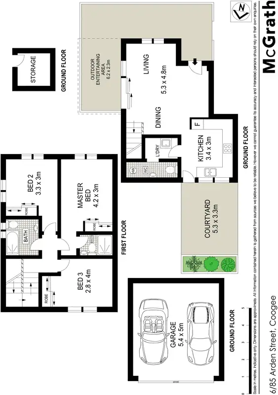 Floorplan of Homely apartment listing, 6/85 Arden Street, Coogee NSW 2034
