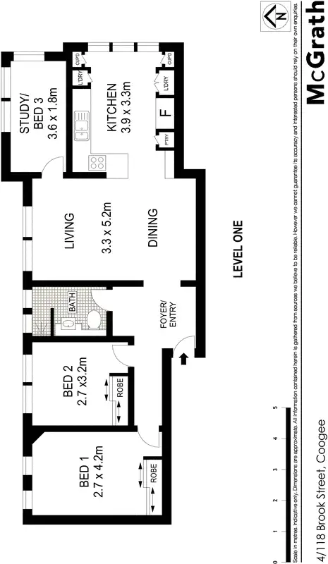 Floorplan of Homely apartment listing, 4/118 Brook Street, Coogee NSW 2034